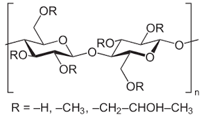 Estrutura química do HPMC